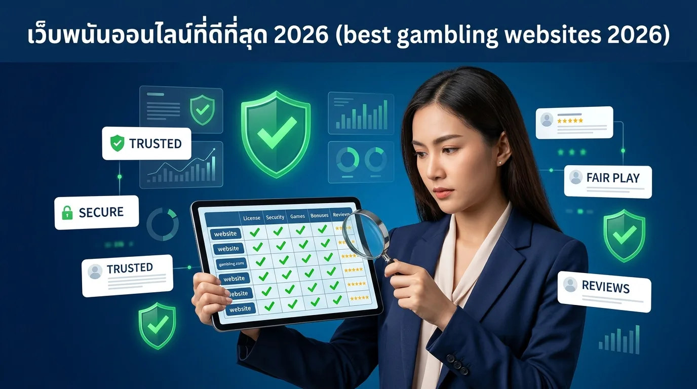 เว็บพนันออนไลน์ที่ดีที่สุด 2026 วิธีเลือกเว็บปลอดภัย